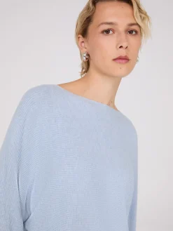 3/4 Dolman Sleeve Ottoman Stitch Sweater