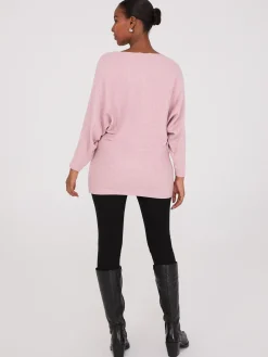 3/4 Dolman Sleeve Ottoman Stitch Sweater