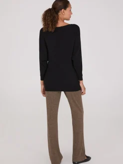 3/4 Dolman Sleeve Ottoman Stitch Sweater