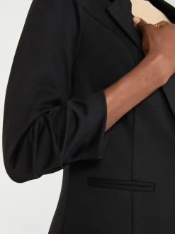 3/4 Ruched Sleeve Blazer