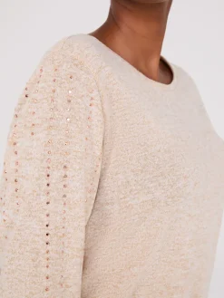 3/4 Sleeve Drawstring Hem Top