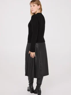 Basketweave Button-Front Cardigan