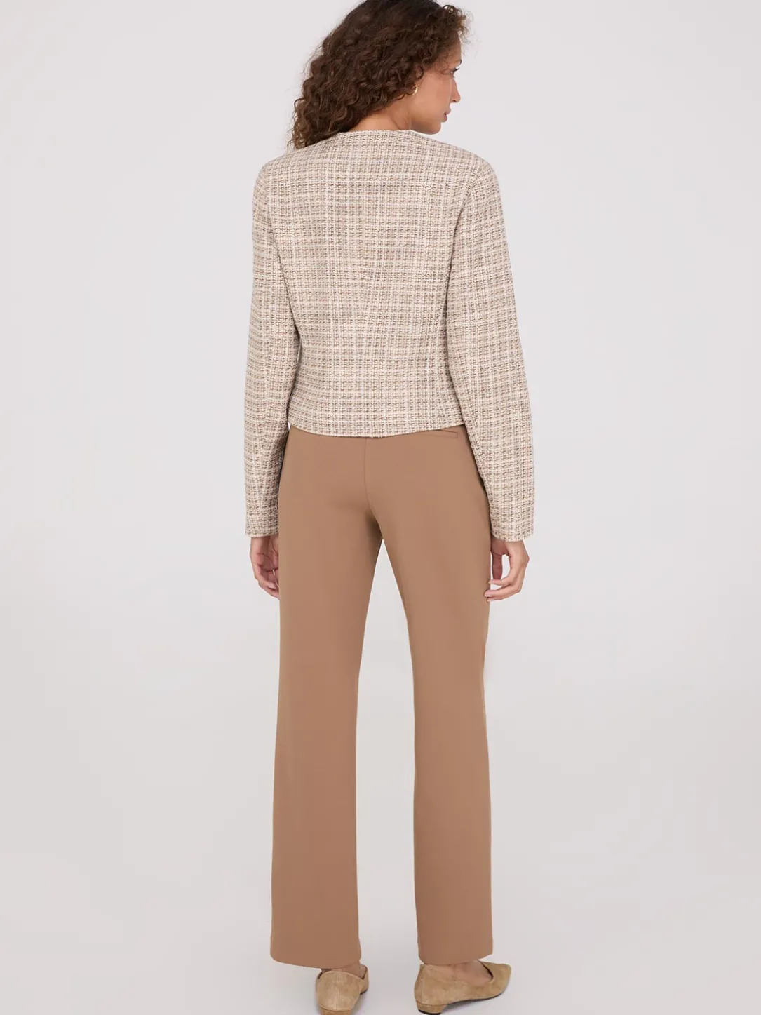 Boucle Zip-Front Blazer