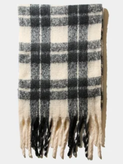 Brushed Checked Scarf