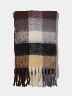 Brushed Checkered Scarf