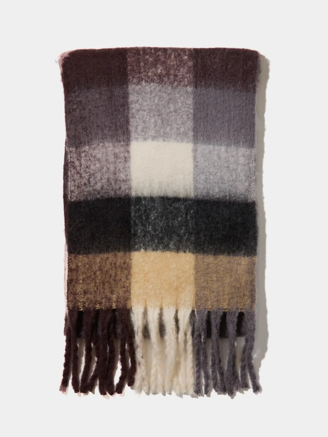 Brushed Checkered Scarf