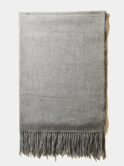 Brushed Scarf With Fringe Edges