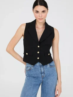 3-Button Notch Collar Vest