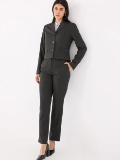 Button-Up Mock Neck Chiffon Blouse