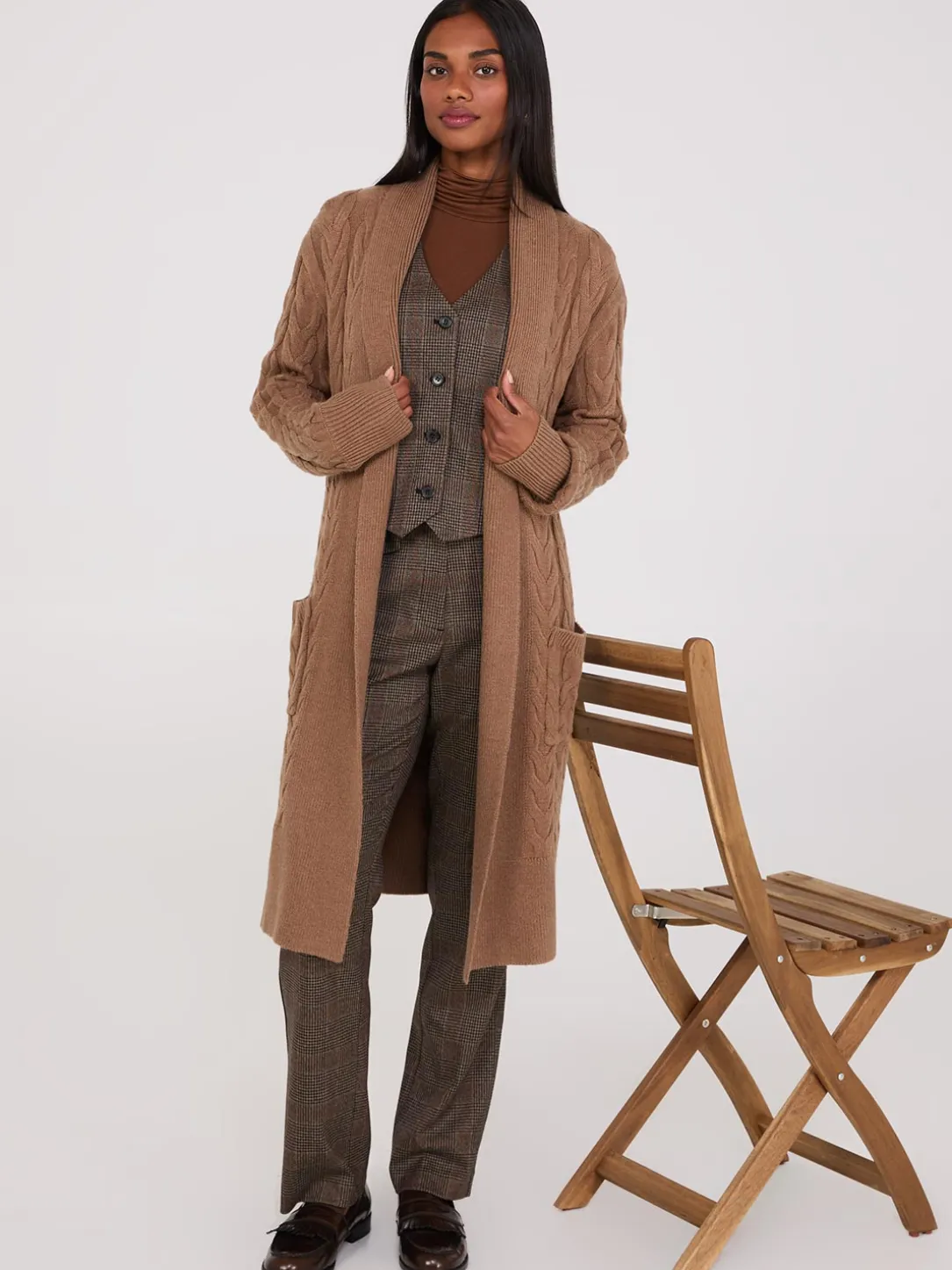 Cable Knit Duster