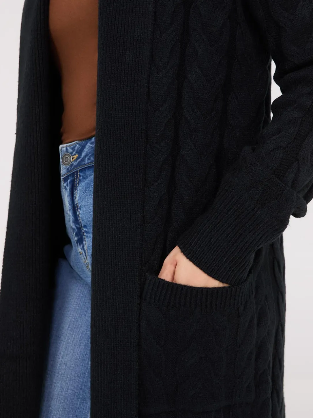 Cable Knit Duster