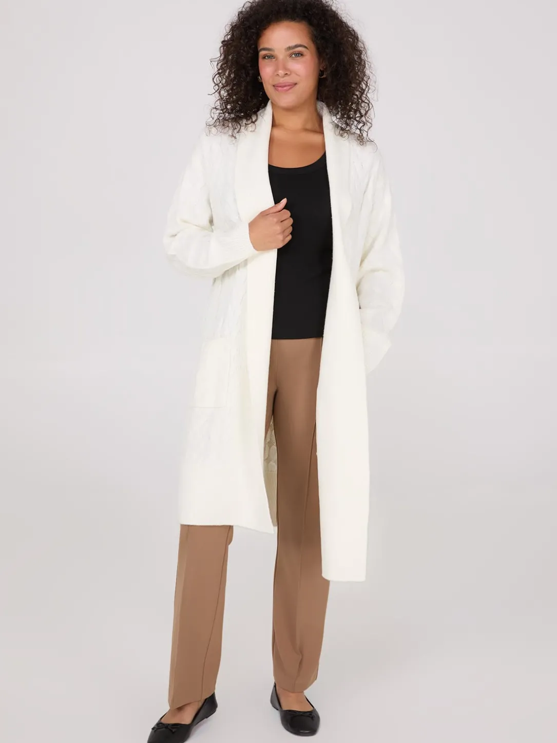 Cable Knit Duster