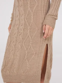 Cable Knit Sweater Dress