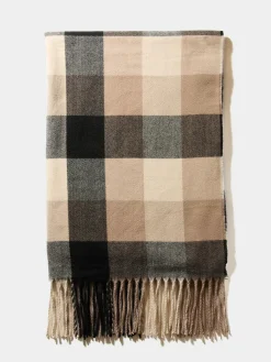 Checkered Fringe Scarf