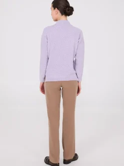 Chenille Mock Neck Sweater