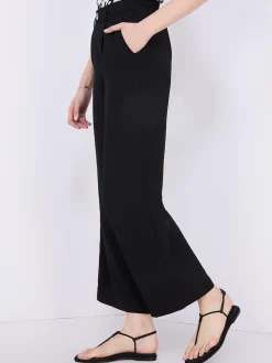 Classic Rise Wide-Leg Pants