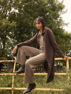 Collared Button-Front Duster