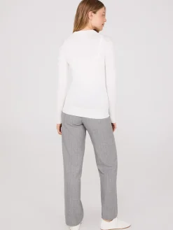 Collared 2-Way Zip-Front Sweater