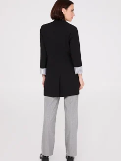 Collarless Open Blazer