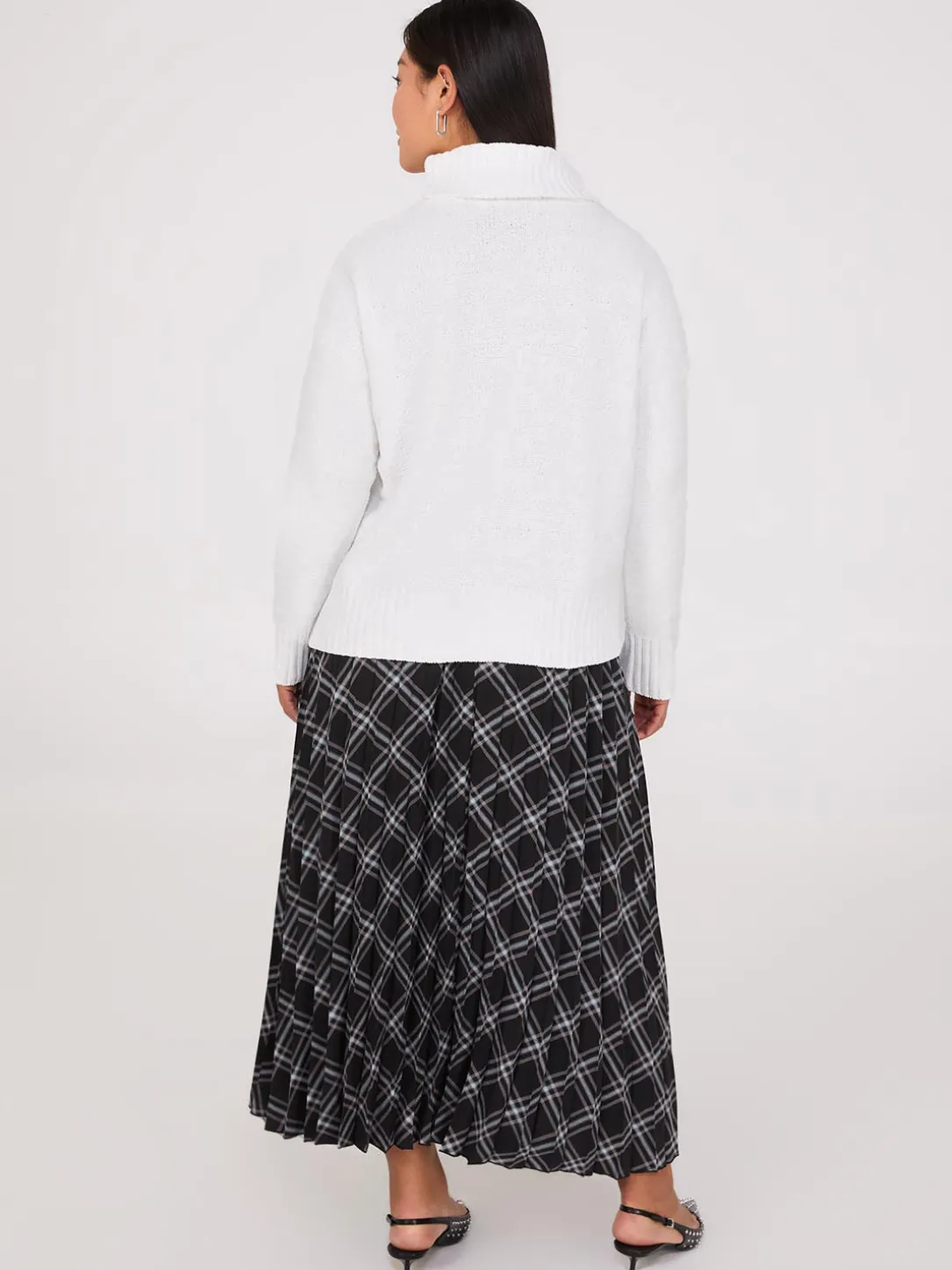 Cowl Neck Chenille Sweater