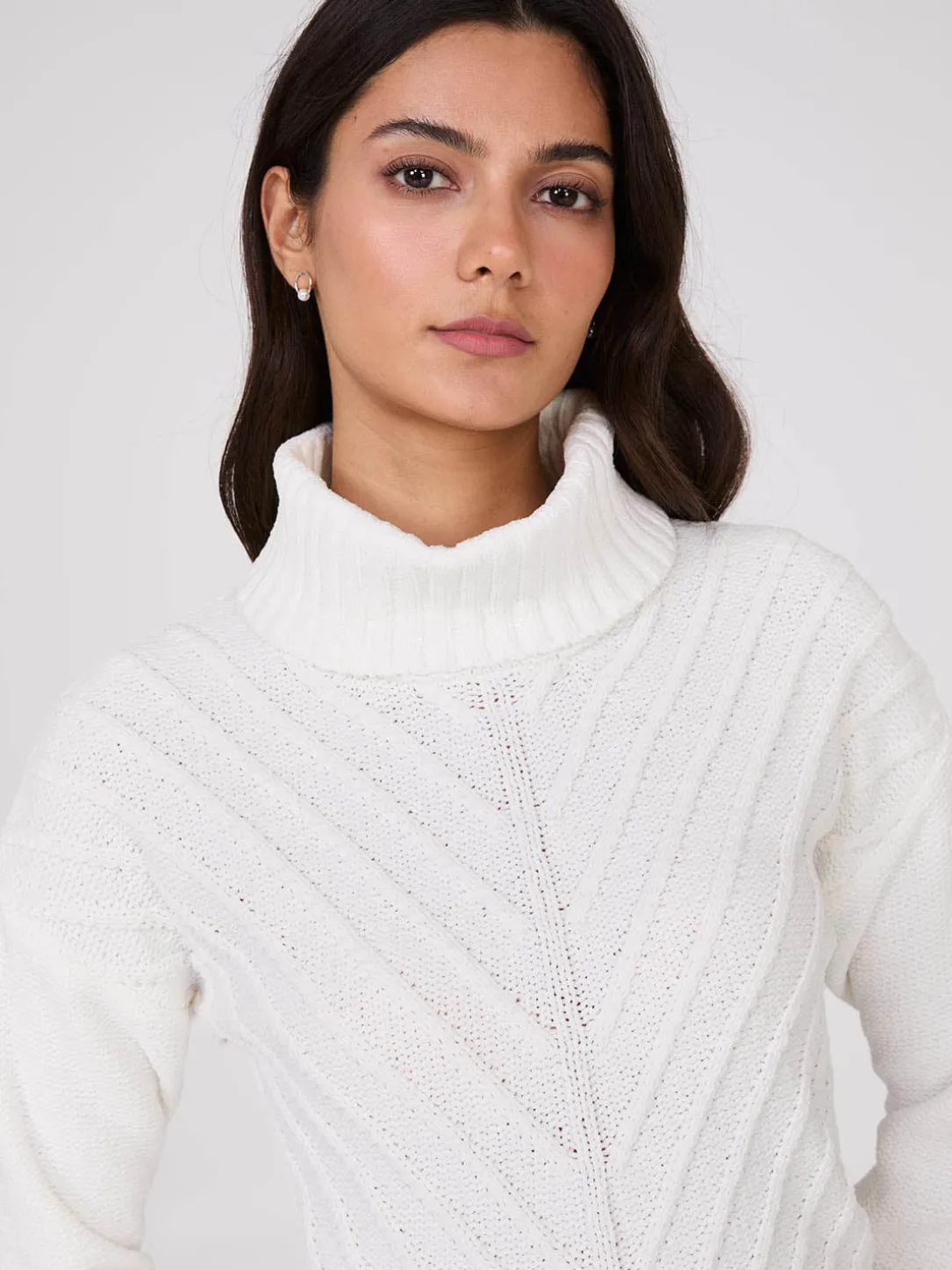 Cowl Neck Chenille Sweater