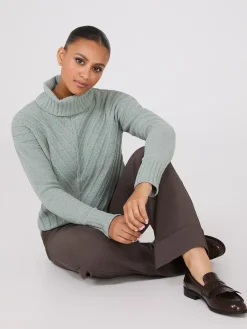 Cowl Neck Chenille Sweater