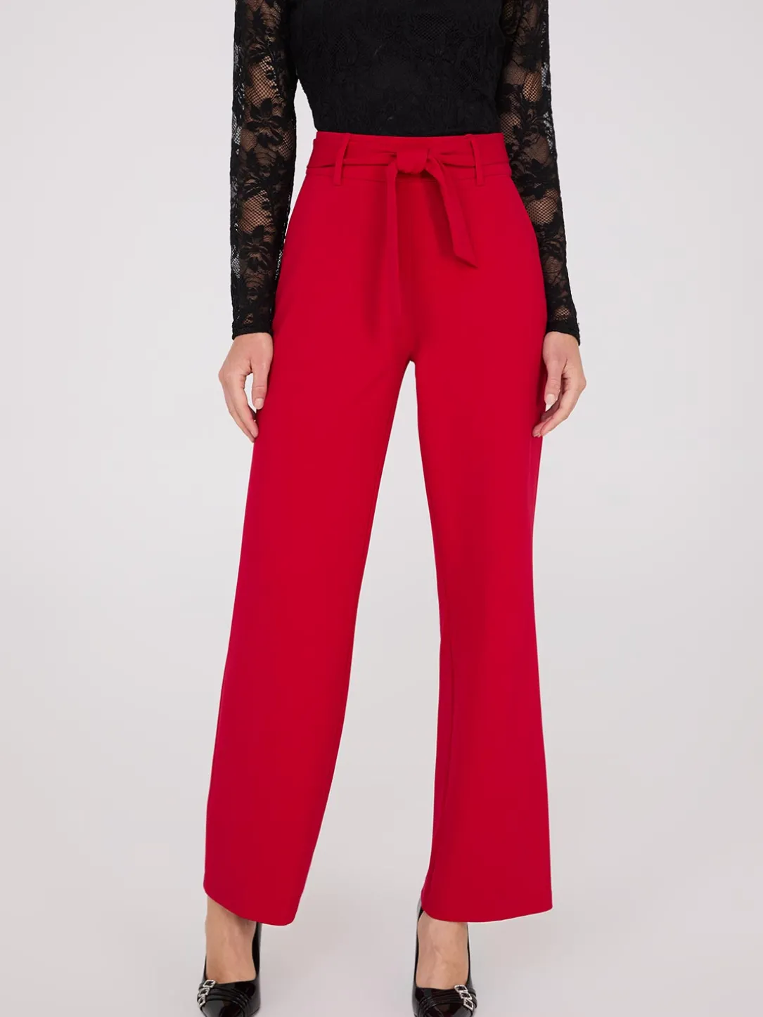 Crepe Sash Pants