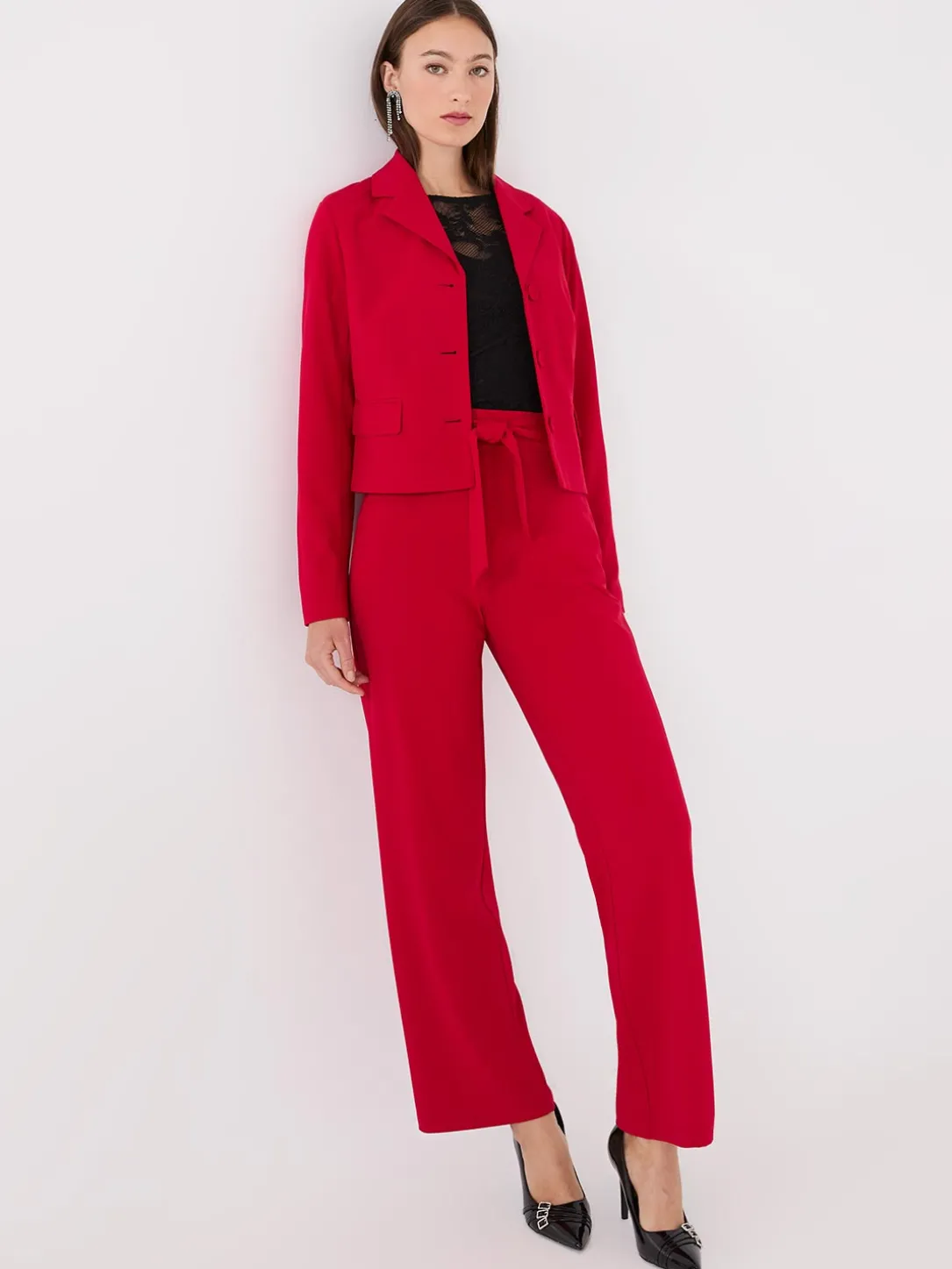Crepe Sash Pants