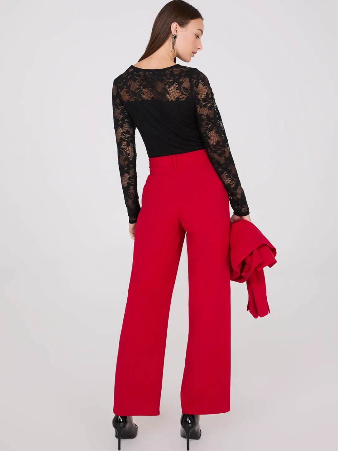 Crepe Sash Pants