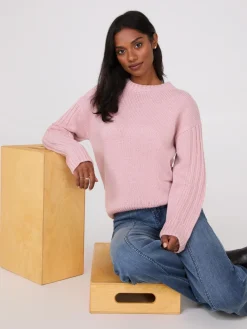 Crew Neck High-Low Sweater