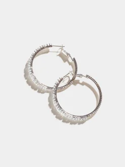 Crystal Hoop Earring