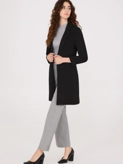 Cuffed 3/4 Sleeve Long Blazer