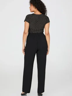 Dobby Stripe Straight-Leg Pants