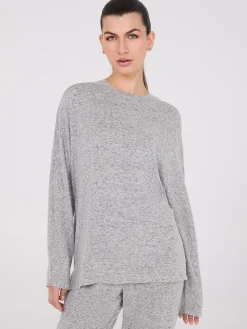 Dolman Sleeve Melange Pajama Set
