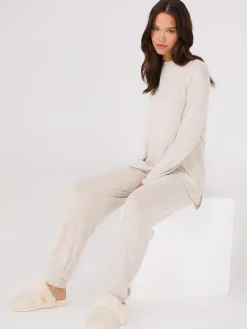 Dolman Sleeve Melange Pajama Set