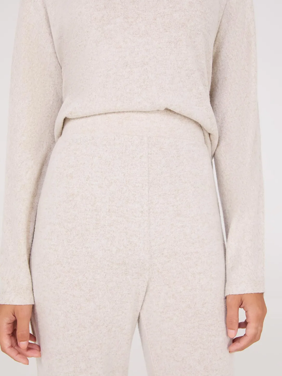 Dolman Sleeve Melange Pajama Set