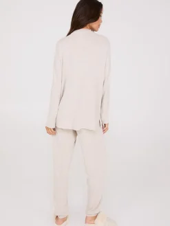 Dolman Sleeve Melange Pajama Set