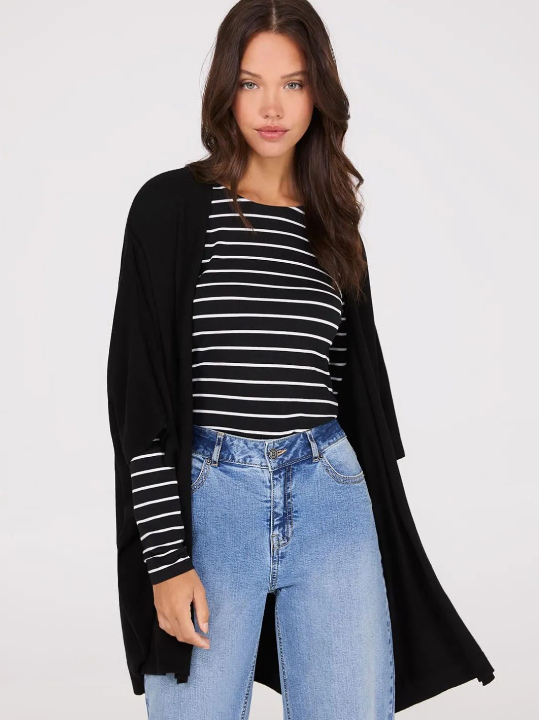 Dolman Sleeve Open Cape Sweater