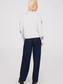 Dot Print Jacquard Sweater