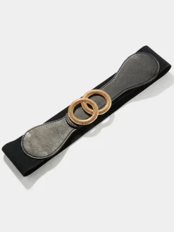 Double Carved Ring Buckle Belt