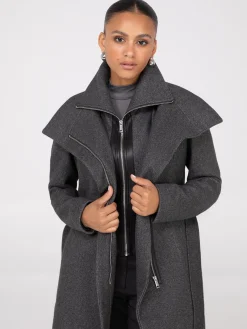 Double Collar 3/4 Coat