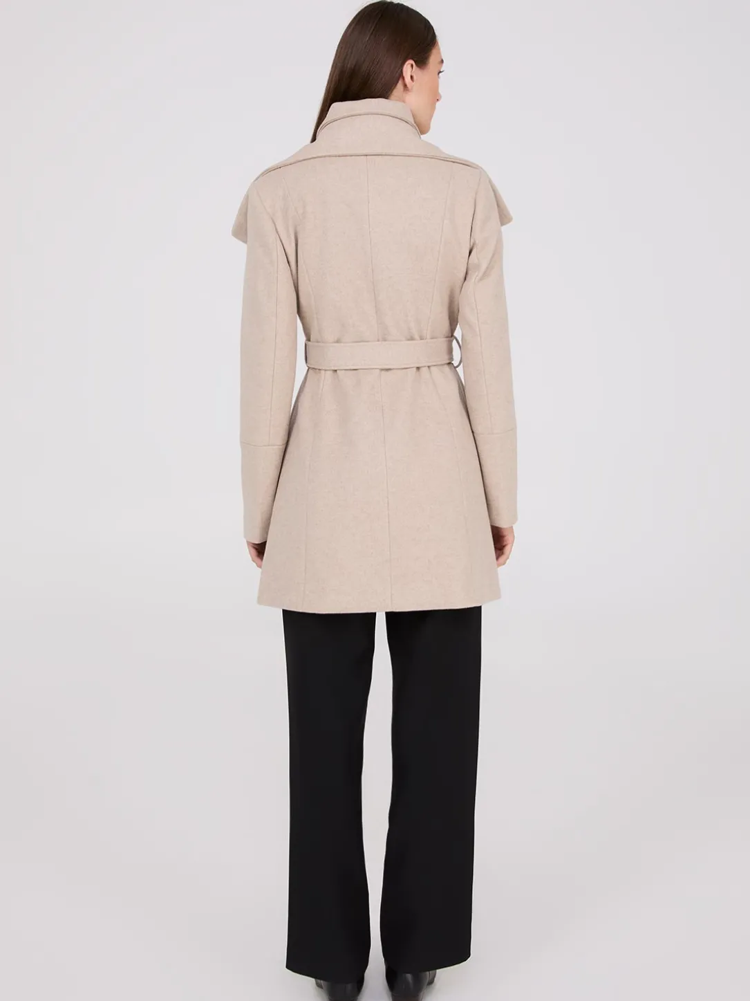 Double Collar 3/4 Coat
