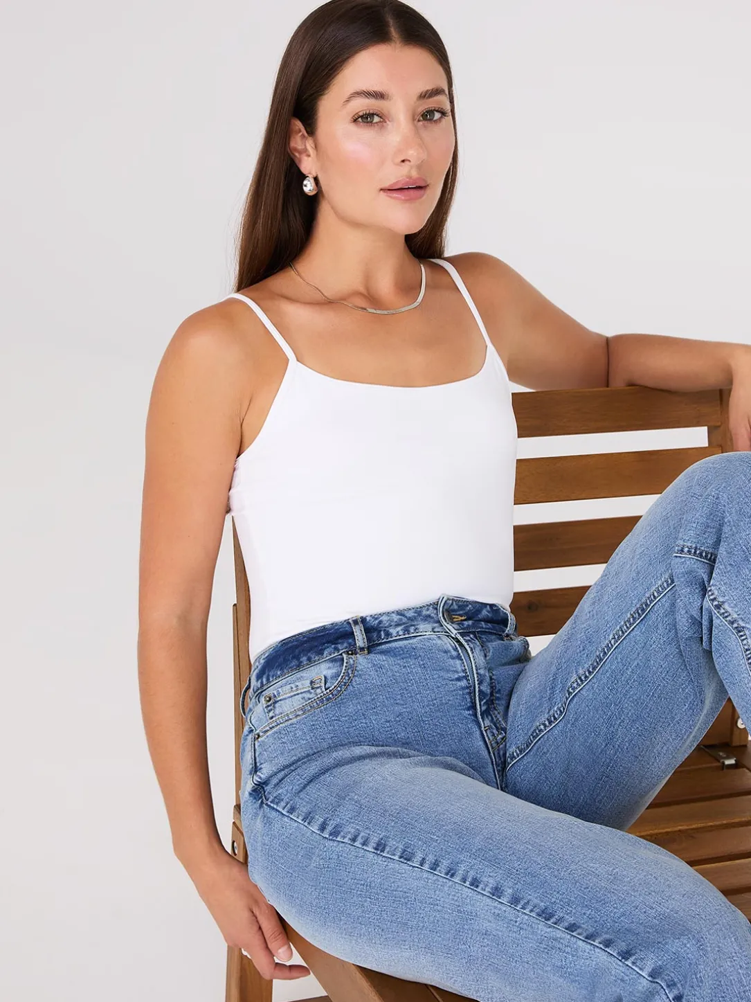 Double Layer Spaghetti Strap Cami