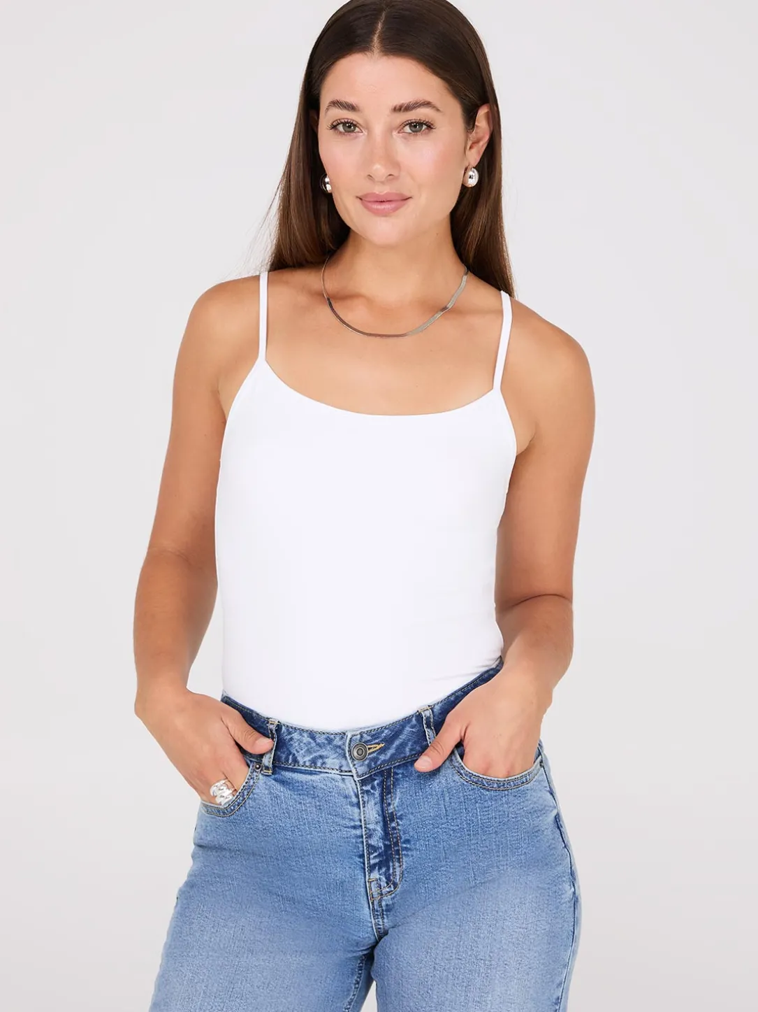 Double Layer Spaghetti Strap Cami