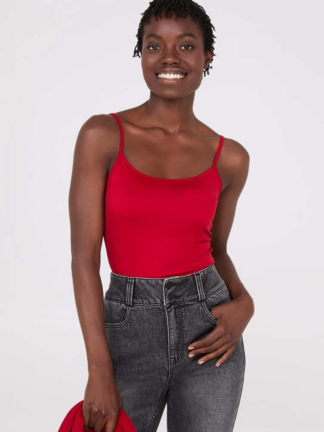 Double Layer Spaghetti Strap Cami