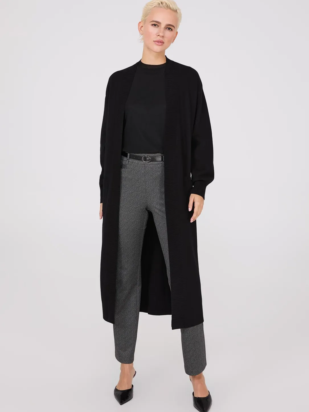 Drop Shoulder Long Duster