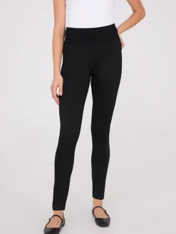 Embossed Herringbone Fleece Lined Leggings