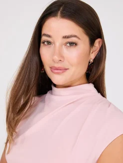 Extended Sleeve Funnel Neck Top