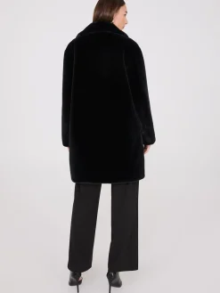 Faux Fur Mid-Length Coat