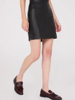 Faux Leather Mini Skirt